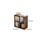 Casual White Wood Cube Horizontal Bookcase