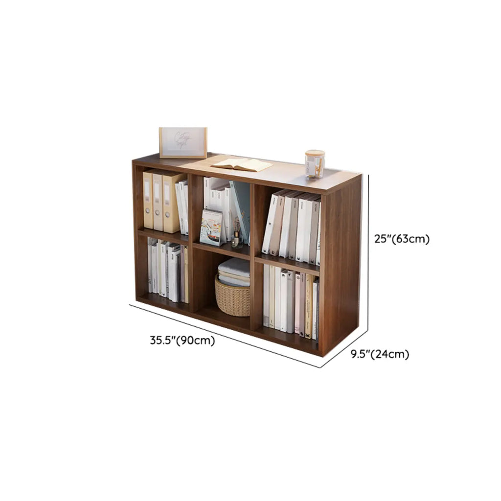 Casual White Wood Cube Horizontal Bookcase