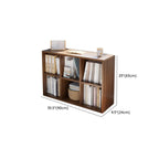 Casual White Wood Cube Horizontal Bookcase