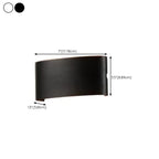 Outdoor Modern Geometric LED Wall Sconce with Dual Light
