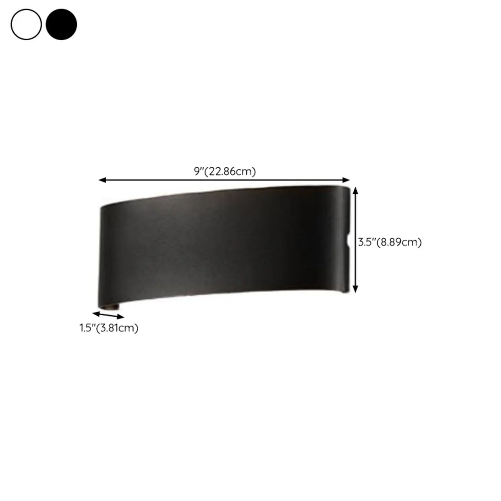 Outdoor Modern Geometric LED Wall Sconce with Dual Light