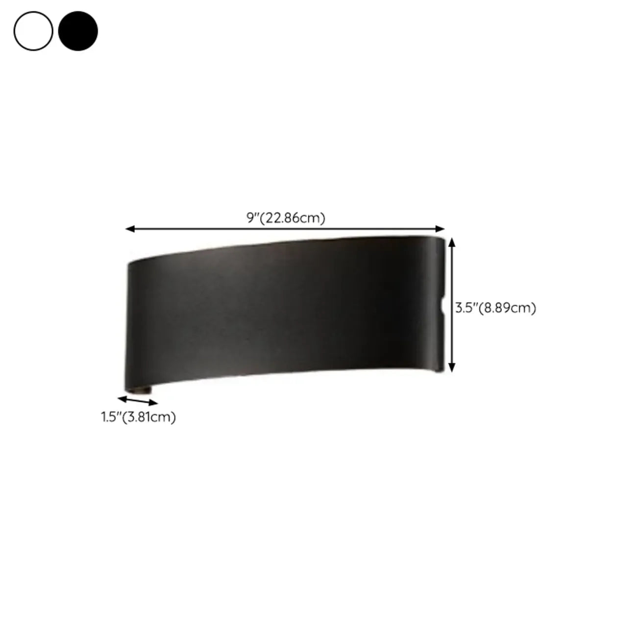 Outdoor Modern Geometric LED Wall Sconce with Dual Light