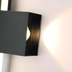 5-Light Modern Black Linear LED Wall Sconce for Bedroom
