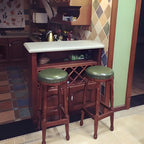 Bar Height Swivel Scandinavian Leather Bar Stools