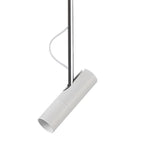 Adjustable Cylindrical Metal Black Hanging Pendant Light