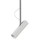 Adjustable Cylindrical Metal Black Hanging Pendant Light