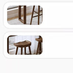 Casual Brown Wood Sled Base Bar Table
