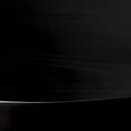 Modern Black Round Wooden Silver Metal Pedestal Bar Tables