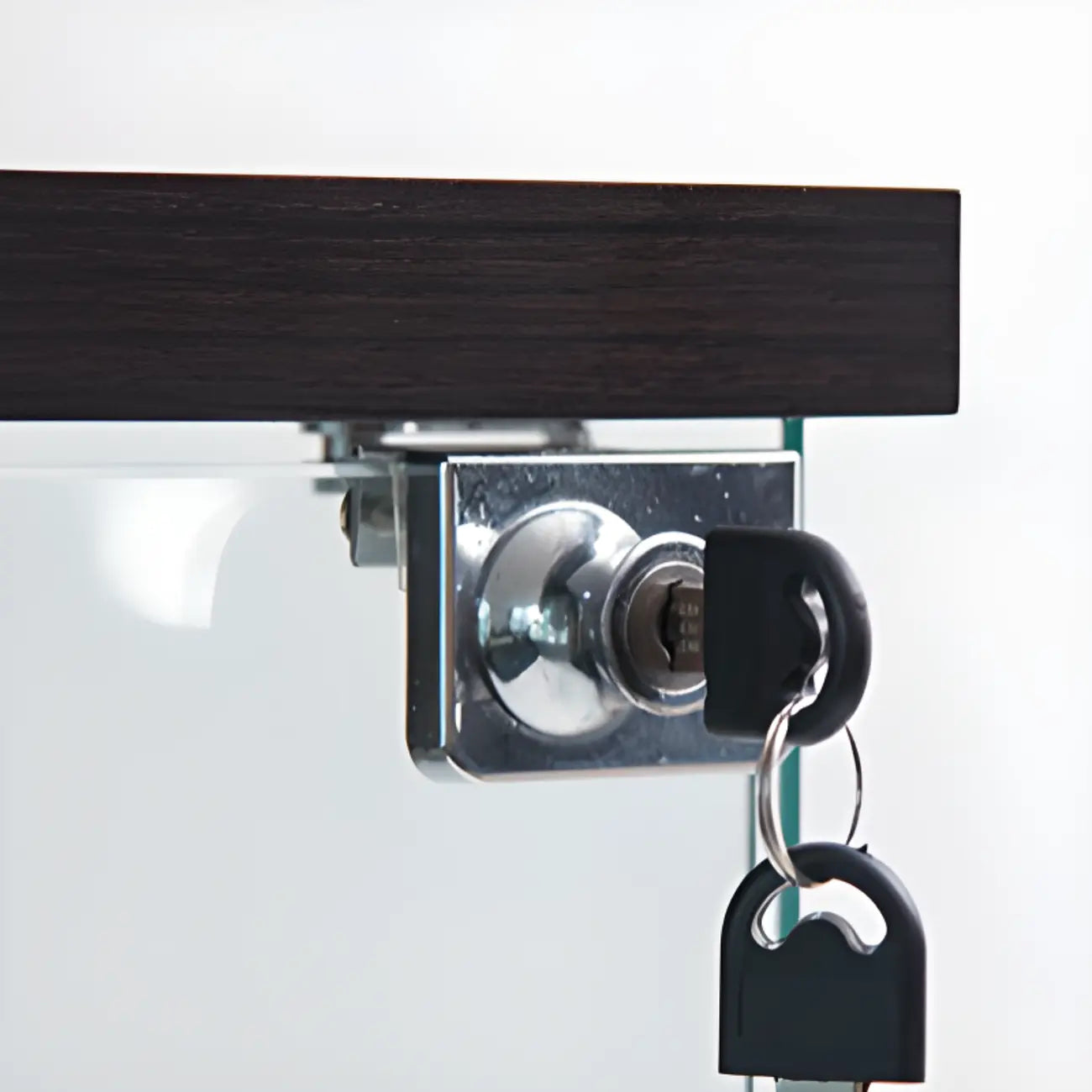 Black Adjustable Shelf Open Storage Glass Display Cabinet