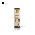 Black Adjustable Shelf Open Storage Glass Display Cabinet