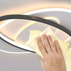 3-Light Flush Mount Ceiling Light with Dimmable & Remote