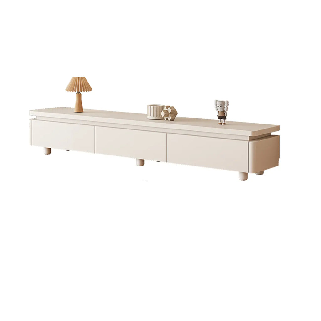 94 Natural Two-Tone Wood Cable Management Storage TV Stand