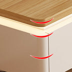 94 Natural Two-Tone Wood Cable Management Storage TV Stand