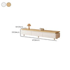94 Natural Two-Tone Wood Cable Management Storage TV Stand