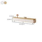 94 Natural Two-Tone Wood Cable Management Storage TV Stand