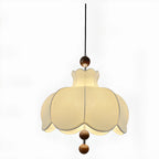 Contemporary 3/5 Lights White Fabric Indoor Pendant Light