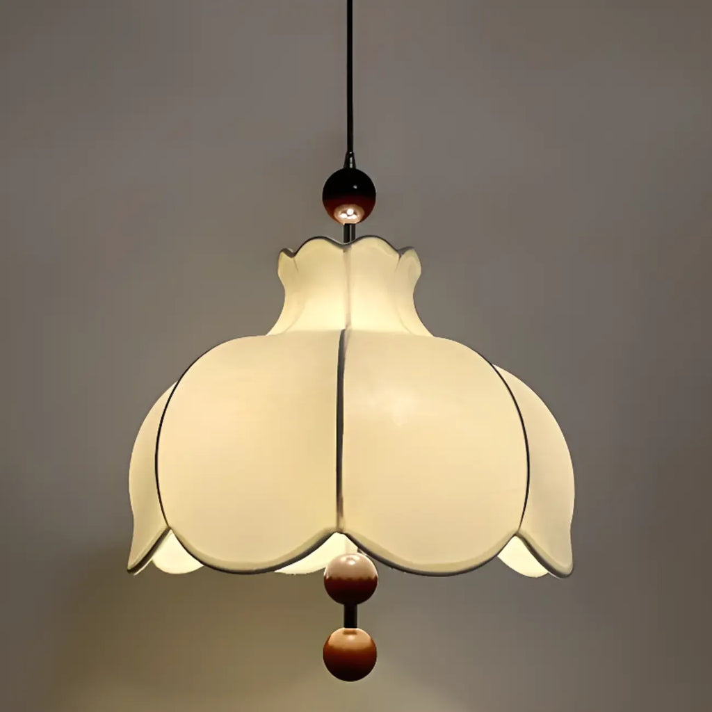 Contemporary 3/5 Lights White Fabric Indoor Pendant Light