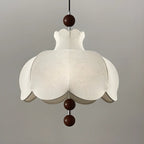 Contemporary 3/5 Lights White Fabric Indoor Pendant Light