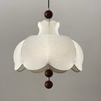 Contemporary 3/5 Lights White Fabric Indoor Pendant Light