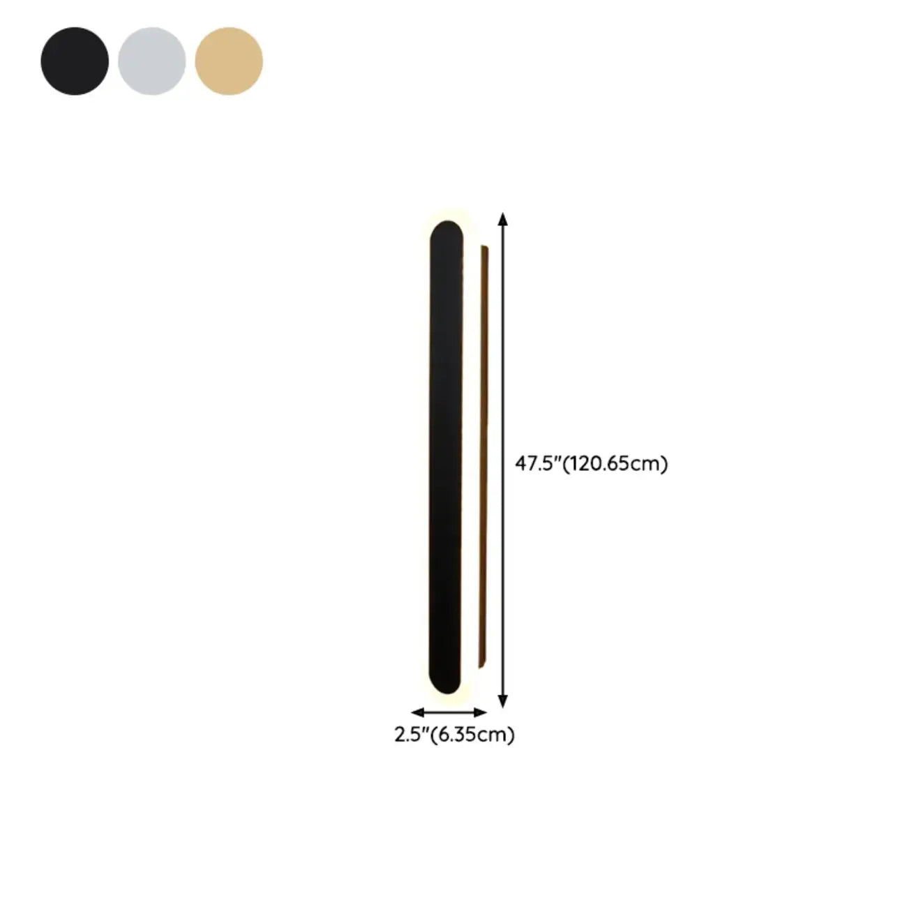 Dimmable Long Strip LED Bedroom Wall Light with Acrylic