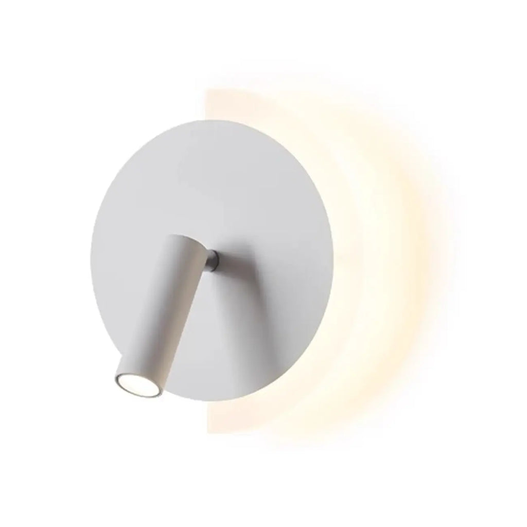 Mini Geometric 2-Light Black-Gold Wall Sconce in Rotatable