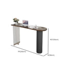 Modern Brown Wood Iron Base Bar Tables for Bistro
