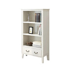 Classic White Wooden Open Storage Display Cabinet for Study