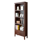 Classic White Wooden Open Storage Display Cabinet for Study