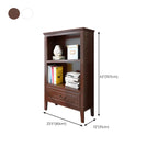 Classic White Wooden Open Storage Display Cabinet for Study