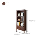 Classic White Wooden Open Storage Display Cabinet for Study