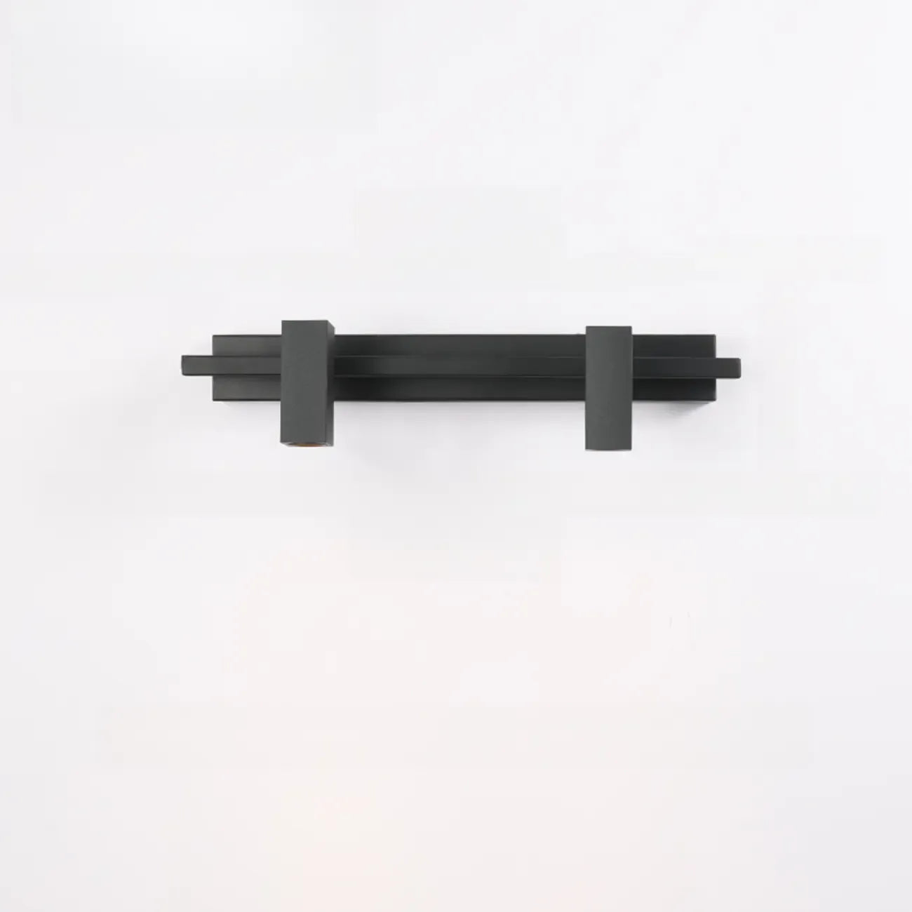 3-Light Rectangle Adjustable Black Vanity Lights