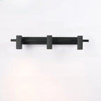 3-Light Rectangle Adjustable Black Vanity Lights