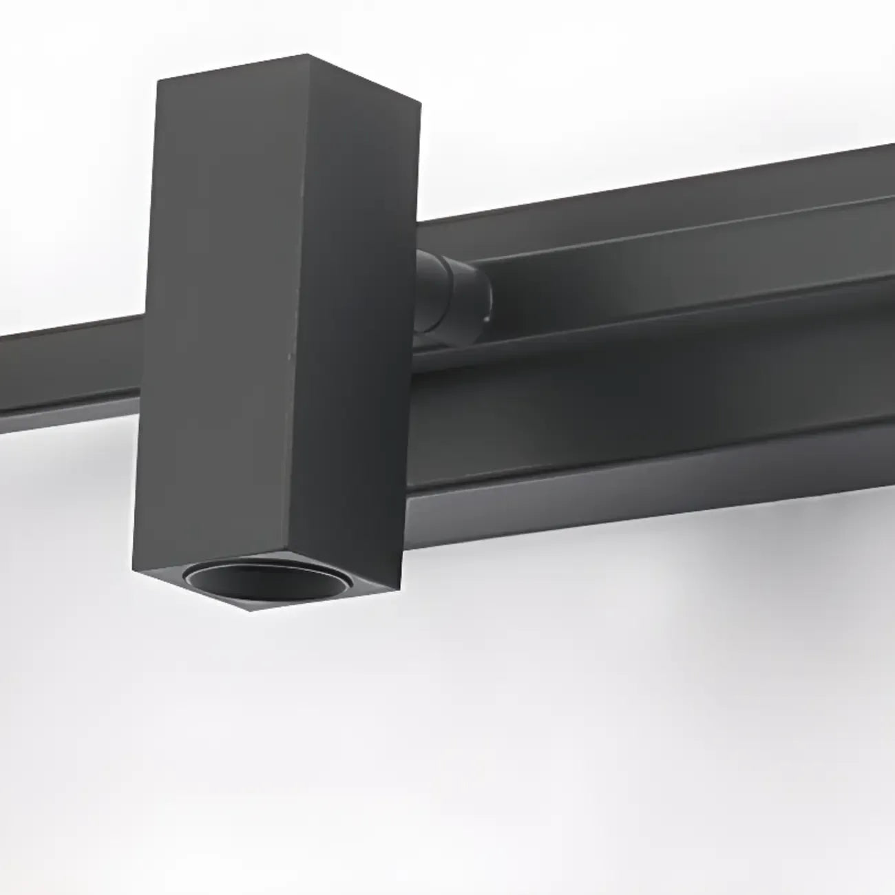 3-Light Rectangle Adjustable Black Vanity Lights