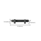 3-Light Rectangle Adjustable Black Vanity Lights