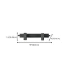 3-Light Rectangle Adjustable Black Vanity Lights