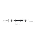 3-Light Rectangle Adjustable Black Vanity Lights