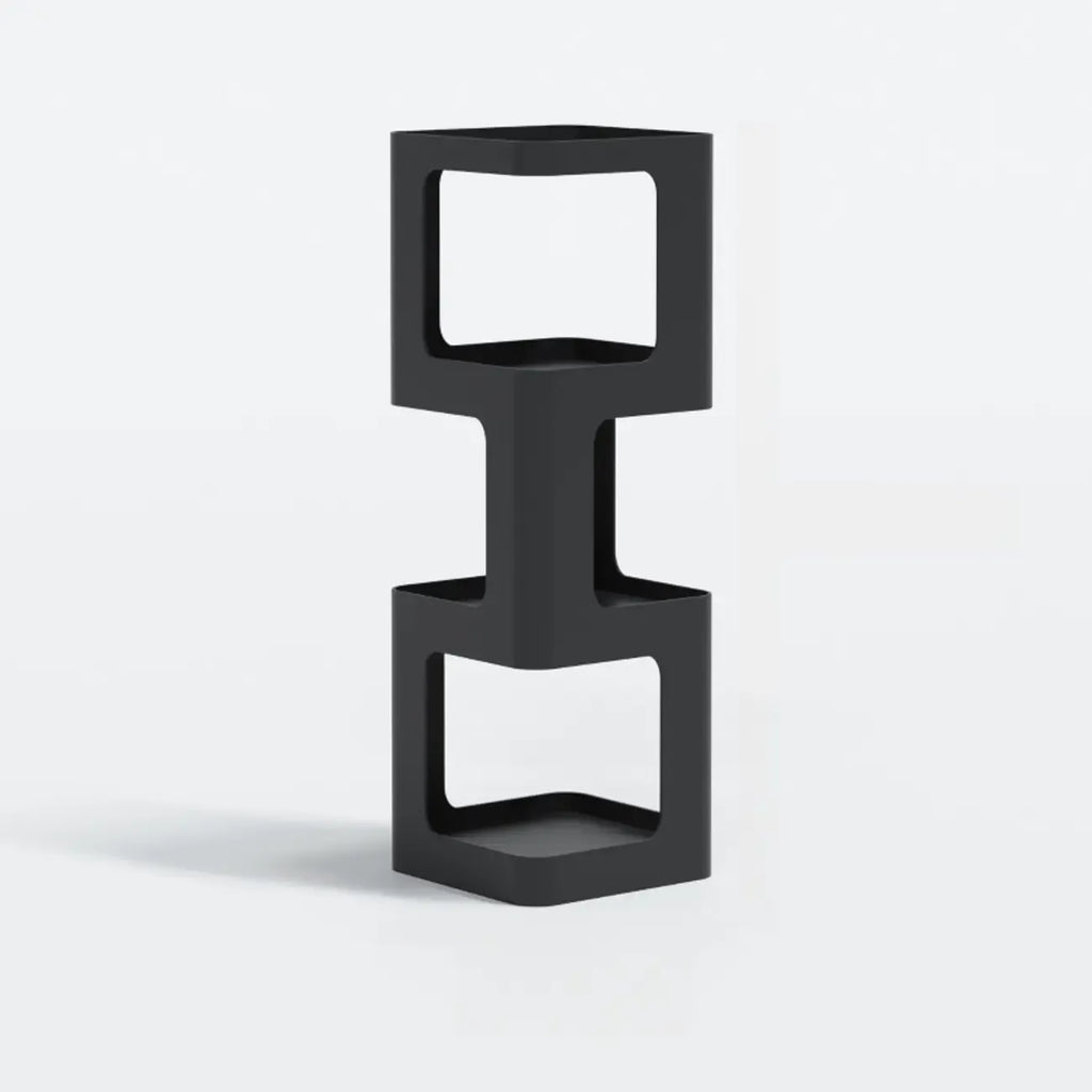 Chic Rotatable 4-Tier Vertical Metal Open Back Bookcase