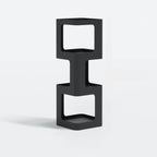 Chic Rotatable 4-Tier Vertical Metal Open Back Bookcase