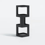 Chic Rotatable 4-Tier Vertical Metal Open Back Bookcase