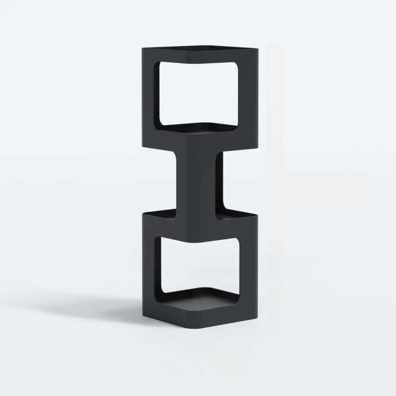 Chic Rotatable 4-Tier Vertical Metal Open Back Bookcase