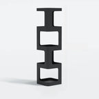 Chic Rotatable 4-Tier Vertical Metal Open Back Bookcase