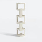 Chic Rotatable 4-Tier Vertical Metal Open Back Bookcase
