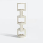 Chic Rotatable 4-Tier Vertical Metal Open Back Bookcase