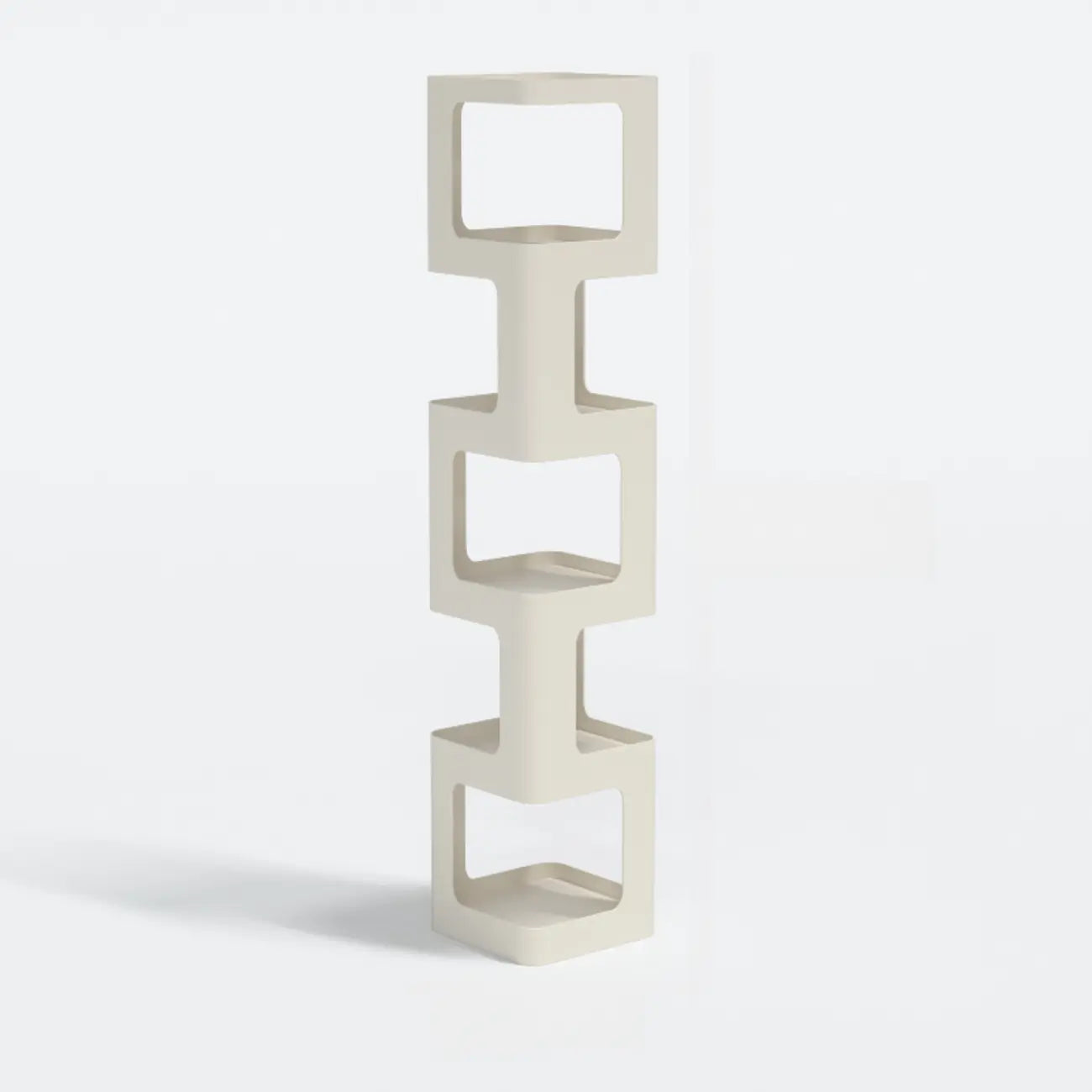 Chic Rotatable 4-Tier Vertical Metal Open Back Bookcase