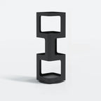 Chic Rotatable 4-Tier Vertical Metal Open Back Bookcase