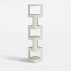 Chic Rotatable 4-Tier Vertical Metal Open Back Bookcase