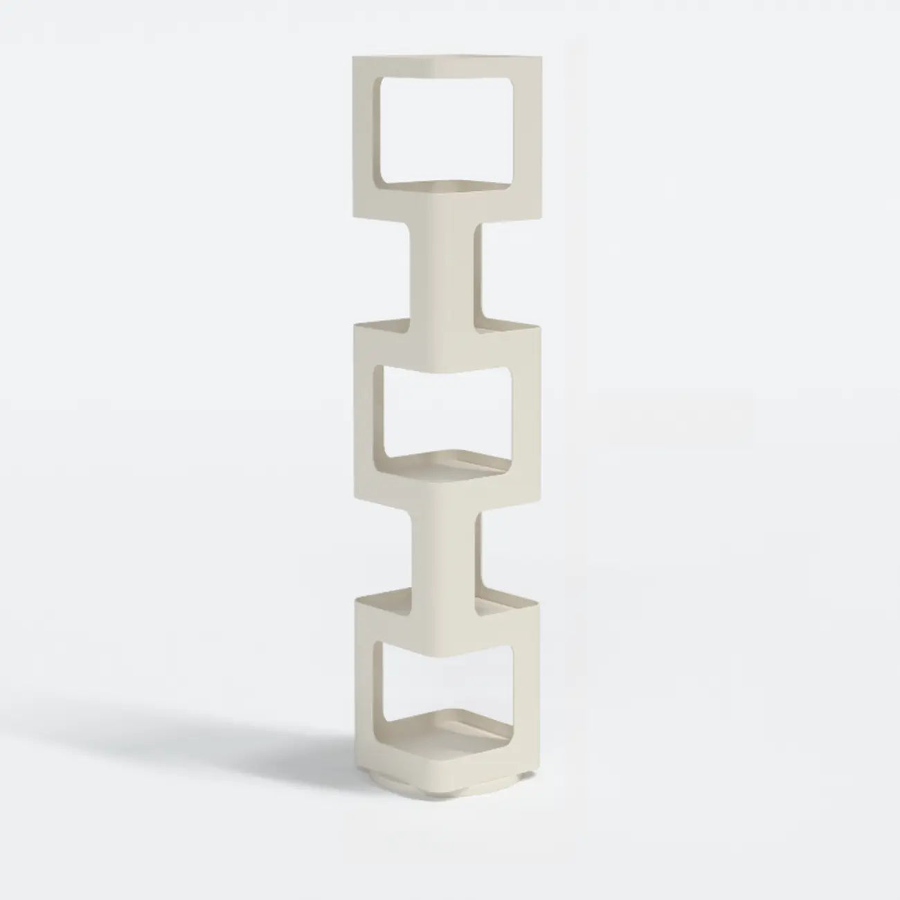 Chic Rotatable 4-Tier Vertical Metal Open Back Bookcase