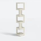 Chic Rotatable 4-Tier Vertical Metal Open Back Bookcase
