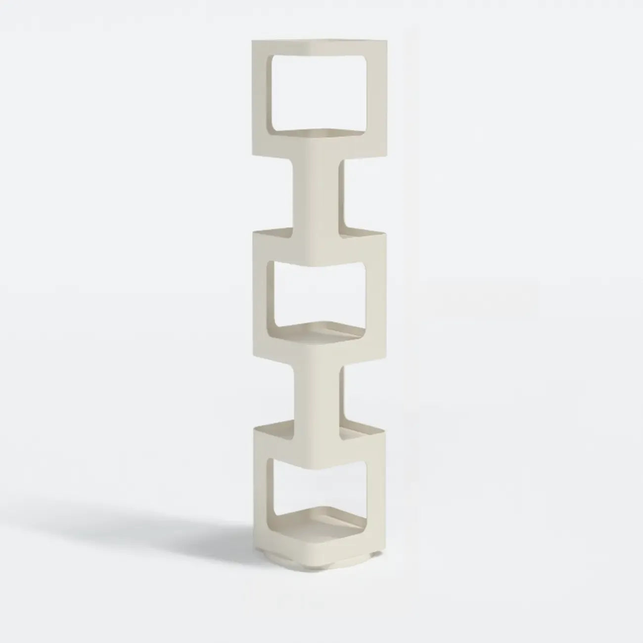 Chic Rotatable 4-Tier Vertical Metal Open Back Bookcase