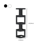 Chic Rotatable 4-Tier Vertical Metal Open Back Bookcase